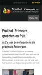 Mobile Screenshot of fruithofprimeurs.be