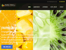 Tablet Screenshot of fruithofprimeurs.be